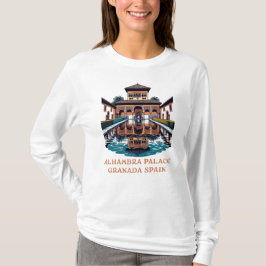 スペイン グラナダ アルハンブラ宮殿 Tシャツ
