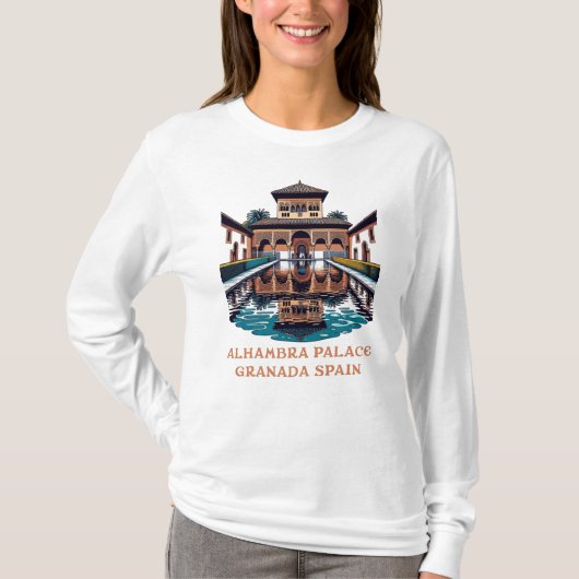 スペイン グラナダ アルハンブラ宮殿 Tシャツ (正面)