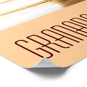 スペイン，グラナダ，アルハンブラ ポスター (角)