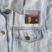 スペイン,グラナダ,アンダルシアAlhambra, 2 缶バッジ (インサイチュ)