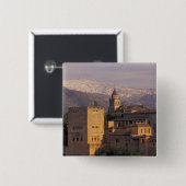 スペイン,グラナダ,アンダルシアAlhambra, 2 缶バッジ (正面&裏面)