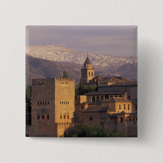 スペイン,グラナダ,アンダルシアAlhambra, 2 缶バッジ (正面)