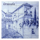 スペイン，グラナダ タイル (正面)