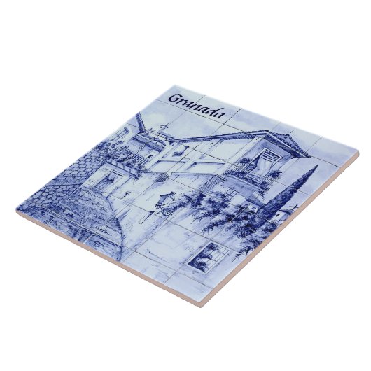 スペイン，グラナダ タイル (側面)