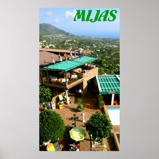 スペイン，コスタデルソル，ミハス ポスター (正面)