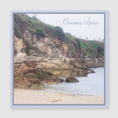 スペイン,コルナ | サンディーベイ海インレットマグネットカード (正面)