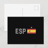 スペイン サッカー ファン シャツ スペイン国旗 ポストカード (正面/裏面)