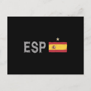 スペイン サッカー ファン シャツ スペイン国旗 ポストカード