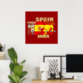 スペイン・サッカー ポスター (ホームオフィス)