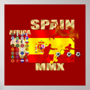 スペイン・サッカー ポスター
