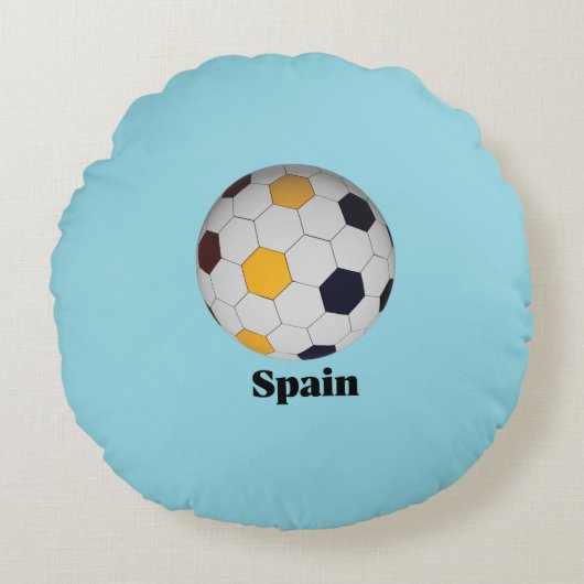 スペイン サッカー ラウンドクッション (正面)