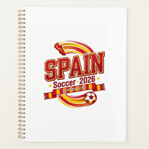 スペイン サッカー 2026 サッカー 太字 国名 タイポグラフィー F プランナー手帳