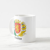 スペイン，サラゴサの紋章 コーヒーマグカップ (正面左)