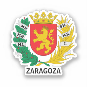 スペイン,サラゴサの紋章 シール