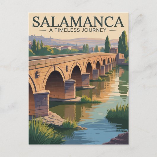 スペイン サラマンカ ローマ橋 ポストカード (正面)