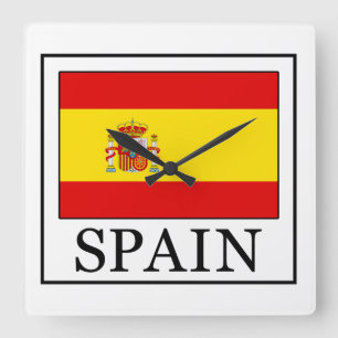 スペイン スクエア壁時計