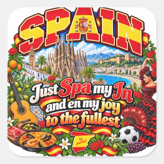 スペイン ステッカー (正面)