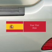 スペイン-スペインのな旗 バンパーステッカー (車上)