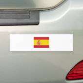 スペイン/スペインのな旗 バンパーステッカー (車上)