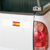 スペイン/スペインのな旗 バンパーステッカー (トラック上)