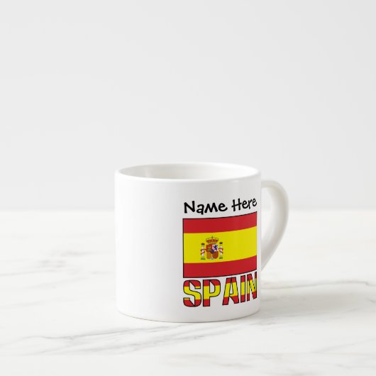 スペイン スペイン国旗 個人名 エスプレッソカップ (正面右)