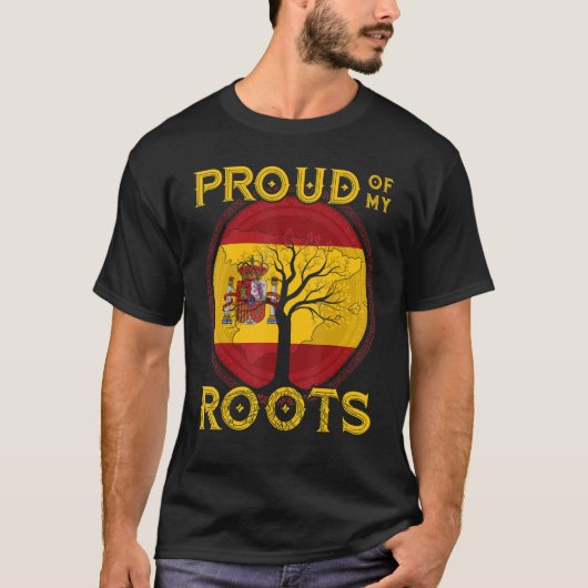 スペイン スペイン語 スペイン サッカー スペイン 国旗 España españ Tシャツ (正面)