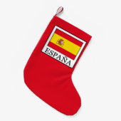 スペイン スモールクリスマスストッキング (正面 (吊り時))