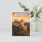スペイン セゴビアの要塞 旅行 ポストカード (スタンド正面)