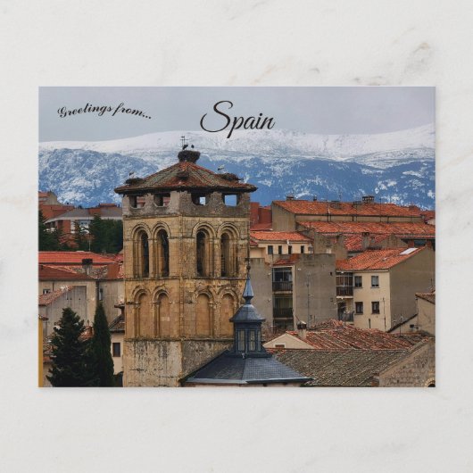 スペイン セゴビア旧市街の風景 ポストカード (正面)