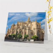 スペイン，セゴビア カード (黄色い花)