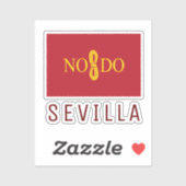 スペイン・セビリア国旗 シール (シート)