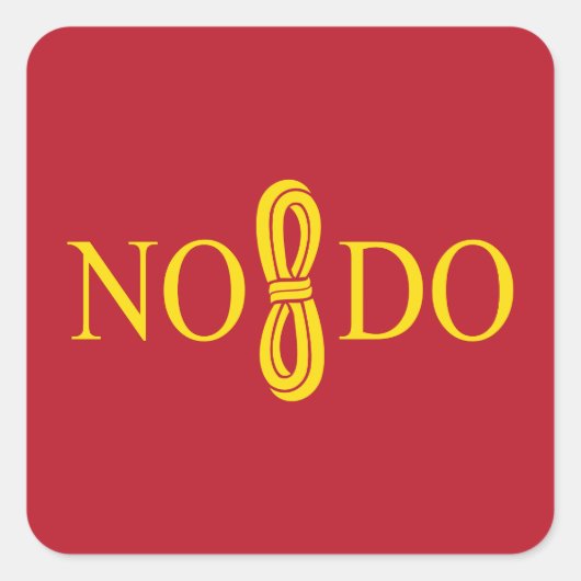 スペイン・セビリア国旗 スクエアシール (正面)