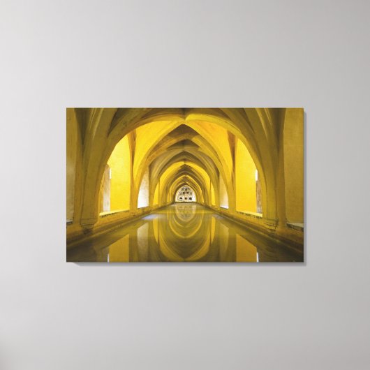 スペイン，セビリア州，セビリアのAlcTAILAzar キャンバスプリント (正面)