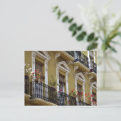 スペイン、セビリア、アンダルシアゲラニウムスつるオーバー ポストカード (スタンド正面)