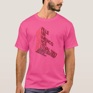 スペイン セビリア フラメンコ ダンス フェスティバル Tシャツ