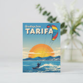 スペイン・タリファのカイトサーフィン旅行 ポストカード (スタンド正面)