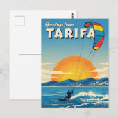 スペイン・タリファのカイトサーフィン旅行 ポストカード (正面/裏面)