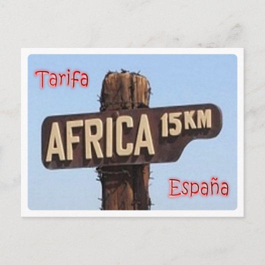 スペイン – タリファ – サイン –  ポストカード (正面)