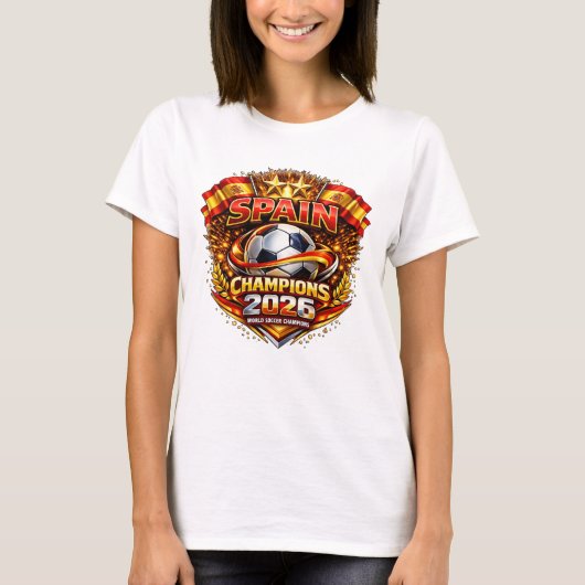 スペイン チャンピオン 2026   Tシャツ (正面)