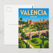 スペイン トゥリア庭園 ポストカード (正面/裏面)