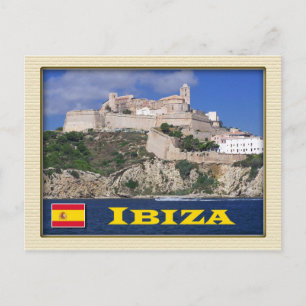 スペイン,バリ島,イビサの旧市街 ポストカード