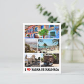 スペイン – バリ島 – Majorca - I Love - ポストカード (スタンド正面)