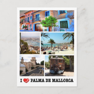 スペイン – バリ島 – Majorca - I Love - ポストカード