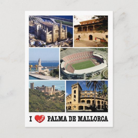 スペイン – バリ島 – Majorca - I Love - ポストカード (正面)