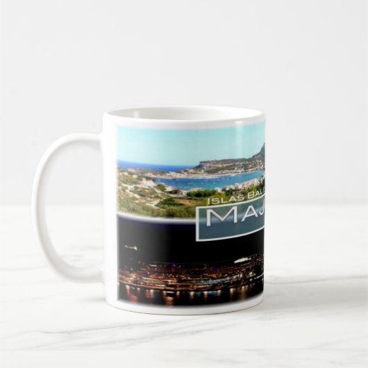 スペイン – バリ島 – Majorca - Mallorca - コーヒーマグカップ (左)