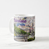 スペイン バルセロナのご挨拶 コーヒーマグ コーヒーマグカップ (正面左)