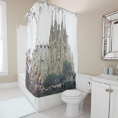 「スペイン・バルセロナのサグラダ・ファミリア大聖堂」 シャワーカーテン (インサイチュ)