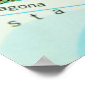 スペイン,バルセロナの地図 ポスター (角)