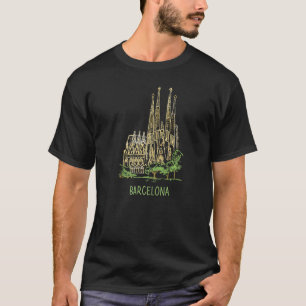 スペイン バルセロナ市 お土産 男性 女性 向け 2 Tシャツ