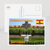 スペイン – バルセロナ – カタルーニャの議会 – ポストカード (正面/裏面)